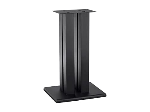 Monolith 18in Speaker Stand - 75lbs Max Weight, Scratch‑Resistant, Perfect for Center or Bookshelf Speakers, Black