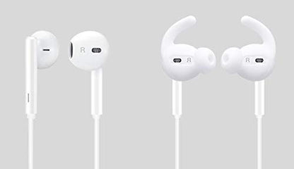 Zotech Ear Hooks Covers, 3 Pairs, Compatible with Apple AirPods 1st/2nd/3rd/4th Gen & EarPods, Secure Fit Earbud Tips, White