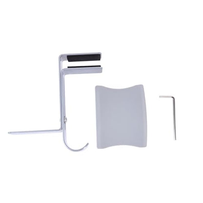 Adjustable Metal Headset Holder Desk Clip Hook Durable Headphone Hanger for Over Ear Headphones Space Saving Design Smooth Finish Sturdy Clamp Mount
