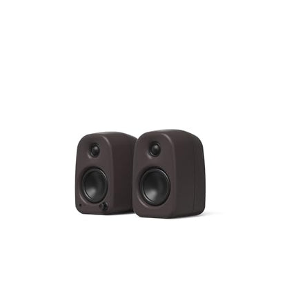 Kanto UKI 100 W Active Desktop Computer Speakers with Bluetooth and USB-C | Intelligent Sub Integration | Headphone Out | Pair | Pumice - color: Pumice