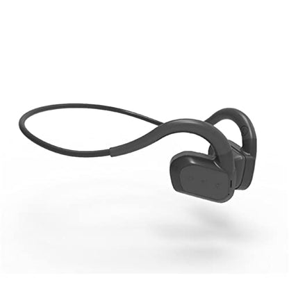 Bone Conduction Wireless Bluetooth Headset IPX8 Waterproof Swimming Headset Outdoor Fitness 32GB Memory MP3 Player (Black) - color: Black