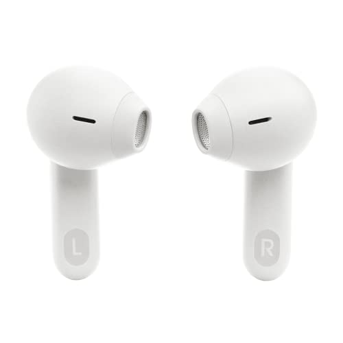 JBL Tune Flex - True Wireless Noise Cancelling Earbuds (White), Small | JBL Pure Bass Sound, Active Noise Cancelling with Smart Ambient, 4 mics for perfect calls, Up to 32 hours of battery life - color: White