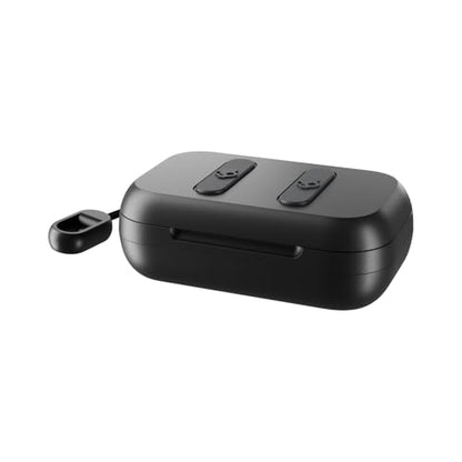 Skullcandy Dime 2 Wireless Earbuds,Bluetooth Headphones,Noise Isolating Fit,Up to 12 Hours Battery,Microphone for iPhone Android,Easy Carry with Integrated Lanyard - True Black,(Pack of 2) - color: True Black, size: One (Pack of 2)