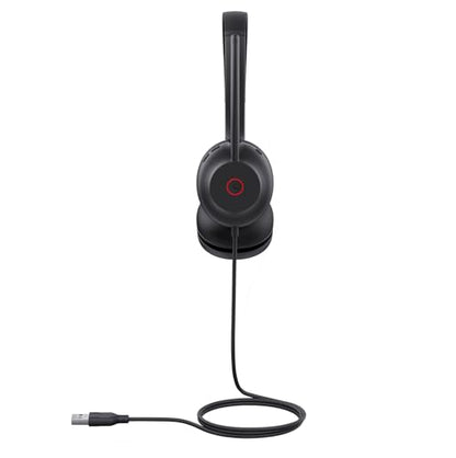 Yealink UH35 USB Wired Headset, Noise Cancelling Mic,Call & Music Control, | Teams/Zoom Certified,Professional Stereo Headphons, Lightweight Design, Busylight, PC/Laptop/IP Phone, Office, Home,On-ear - style: USB Headset UH35