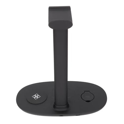 Headphone Stand with Charger,4 in 1 Desk Gaming Headset Holder Hanger Rack with Fast QI,Detachable Charging Pad