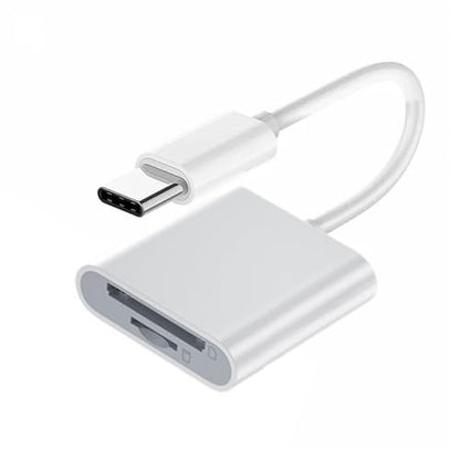 CY USB 2.0 Type C USB-C to TF Micro SD SDXC SDHC Card Reader Adapter Compatible with MAC Laptop Tablet Phone - style: SD+TF