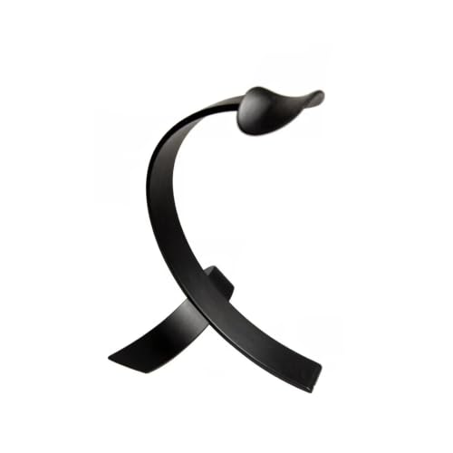 Over-ear Headphone Stand/Desktop Headset Holder–8kg Load Capacity,Suitable for Gaming Rooms,Offices,and Various Desk Setups (Black,White)(Black) - color: Black