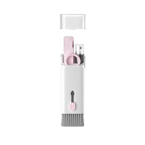 7 in 1 Cleaning Tools Kit for Airpods Pro 1 2 3 Multi-Function Cleaning Pen with Soft Brush Flocking Sponge for Bluetooth Earphones Earbuds & in-Ear Headphones Case Cleaner ﻿ (Pink) - color: Pink