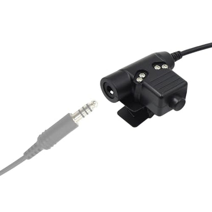 WODASEN Military PTT U94 Adapter Tactical Headset Push to Talk Connector US-NATO Wiring for Ailunce HD1 Retevis RT47 RT29 RT48 RT47v RT83 RT87 NR30 RB23 RB46 EX500 GP328plus Walkie Talkie