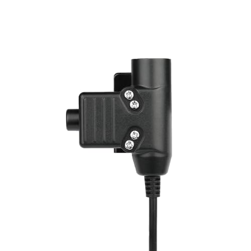 U94 2-Pin PTT Tactical Adapter for Kenwood/BaoFeng UV-5R Radios | 7.1mm TP-120 Military Connector