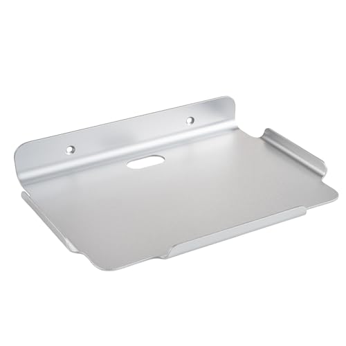 8.5''x6.3'' Deep Metal Floating Shelves,Folating Metal Wall Slelves with Lip for Speakers, Router,Camera,Plants,Wall Mounted Shelves for Bedroom,Bathroom, Living Room,Silver - color: 8.5‘’silver