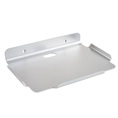 8.5''x6.3'' Deep Metal Floating Shelves,Folating Metal Wall Slelves with Lip for Speakers, Router,Camera,Plants,Wall Mounted Shelves for Bedroom,Bathroom, Living Room,Silver - color: 8.5‘’silver