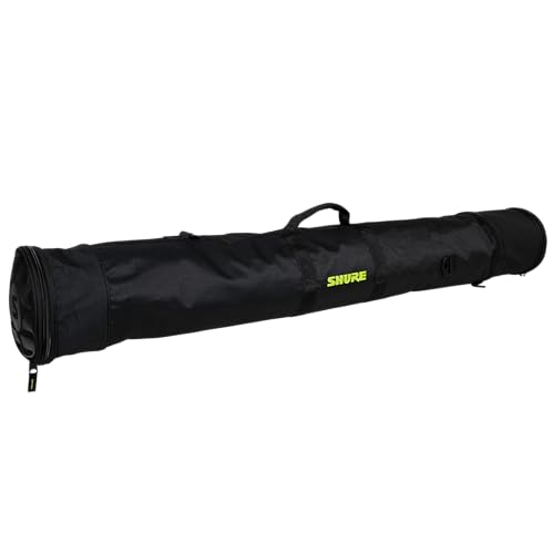 Shure by Gator Padded Microphone Stand Bag that Holds 3 Stands, 5 Mics, & Cables; (SH-STANDBAG) - style: Holds 5 Mics + 3 Stands