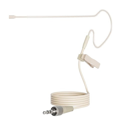 J K Low Profile Light-Weight Headset Headworn Earhook Microphone MIC-J S90 Compatible with Sennheiser Wireless System