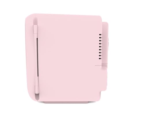Frigidaire Pink Mini Personal Fridge Cooler, 1 Gal Capacity fits Six Cans, Includes Plugs for Home Outlet & DC Charger, BUILT IN BLUETOOTH SPEAKER - color: Pink