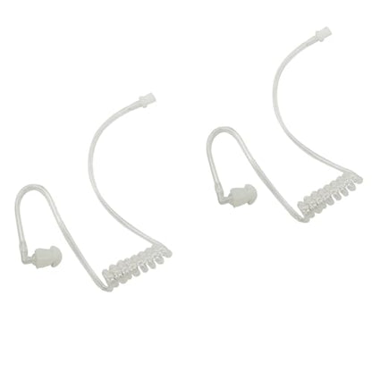 2-Pack Replacement Acoustic Coil Tube for Baofeng Motorola Kenwood Retevis Midland Two Way Radios Walkie Talkie Earpiece Headset Secret Spy Game Earpiece