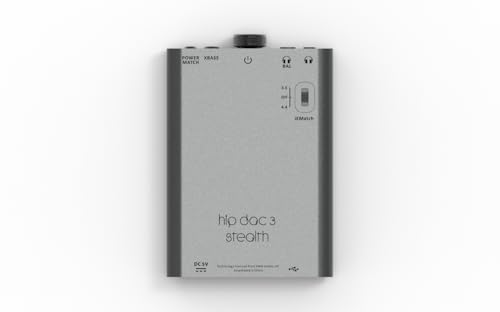 iFi Hip-dac 3 Portable USB DAC Headphone Amplifier (Black Stealth) - color: Black Stealth
