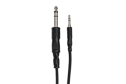 Hosa CMS-103 3.5 mm TRS to 1/4 Inch TRS Stereo Interconnect Cable, 3 Feet - size: 1 Count (Pack of 1)