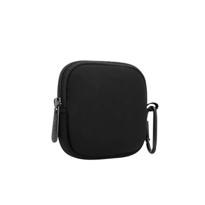 E-Tree 2-Pack Mini Neoprene Pouch Bag with Carabiner Clip – Small Zippered Organizer Case for AirPods, USB Cables, MagSafe Adapter, Earphones Memory Cards Tech Accessories | Coin Purse Wallet | 3.15"