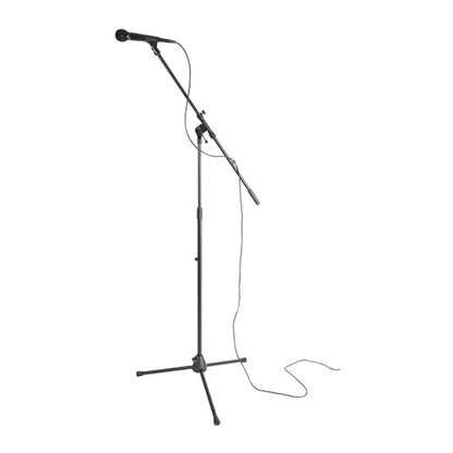 Shure SM58-LC Cardioid Dynamic Vocal Microphone Bundle with Boom Stand and XLR Cable