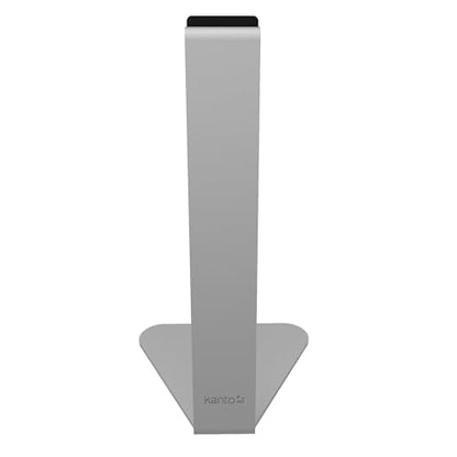 Kanto H1 Universal Headphone Stand - Silver - Solid Steel Construction - Curved Silicone Resting Surface - color: Silver, style: H1 Universal