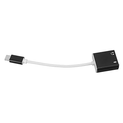 Alomejor USB C Microphone Adapter, Aluminum Alloy Type C Sound Card, 7.1 Channel Audio Output, Plug and Play, Compact 13g External USB Sound Card for Desktop Laptop Gaming