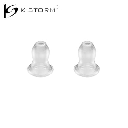 Replacement Silicone Mushroom Earbud Nipple EarTips for Acoustic Tube Earpieces (Small) - size: Small