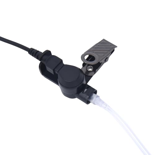 TC-320 Walkie Talkie Earpiece 2.5mm 1 Pin Acoustic Tube Ear Piece with PTT Mic for Talkabout T200 T210 T260 T600 T800 Compatible with Hytera HYT TC-310 TC-320 Two Way Radio