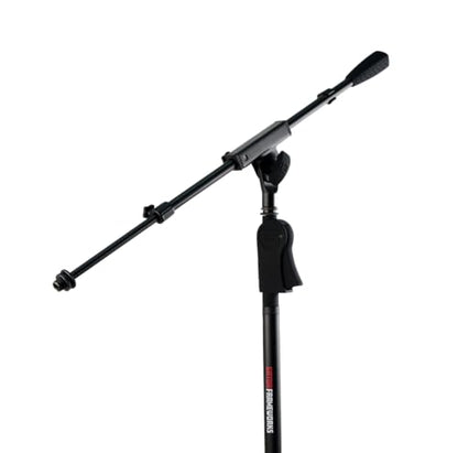 Gator Frameworks Deluxe Tripod Microphone Stand with Clutch Height Adjustment and Telescopic Boom Arm, (GFW-MIC-2120)