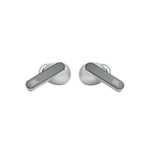 JBL Live Pro 2 TWS - Noise Cancelling Earbuds - Silver | JBL Signature Sound, True Adaptive Noise Cancelling with Smart Ambient, 40 1030 hours of playback with wireless charging - color: Silver