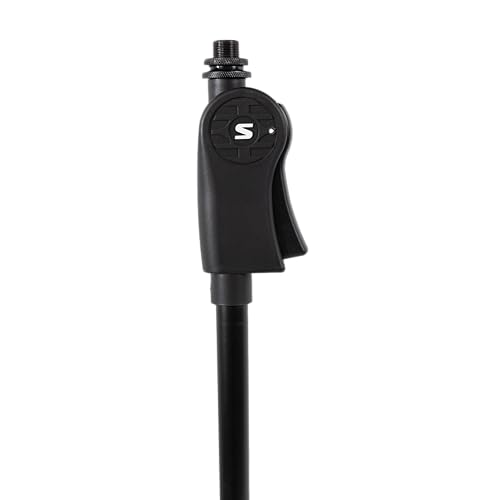 Shure by Gator Deluxe Tripod Mic Stand with Pistol Grip One-Handed Clutch; (SH-TRIPODSTANDDX) - style: Deluxe Clutch