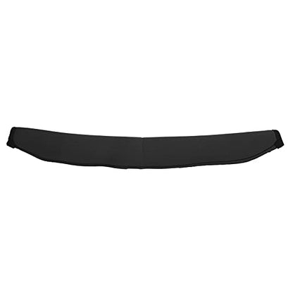 Comfortable Headset Headband Cover Pad for HD50 Headphones Zippered Easy Install Durable PU Leather 1 Pack (Black) - color: Black