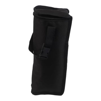 Nylon Storage Bag for Beach Portable Mixer, Splash-Proof Protective Case with Handle, for Compact Travel Pouch for Small Blenders 12.5x4.7x3.9 Inch, Black