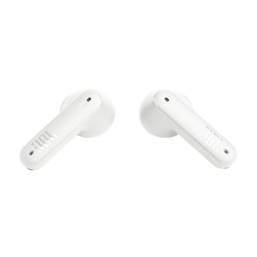 JBL Tune Flex - True Wireless Noise Cancelling Earbuds (White), Small | JBL Pure Bass Sound, Active Noise Cancelling with Smart Ambient, 4 mics for perfect calls, Up to 32 hours of battery life - color: White