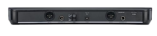 Shure BLX188/CVL UHF Wireless Microphone System - Perfect for Interviews, Presentations, Theater - 14-Hour Battery Life, 300 ft Range | Includes (2) Lavalier Mics, Dual Channel Receiver | H8 Band - style: H8: 518-542 MHz