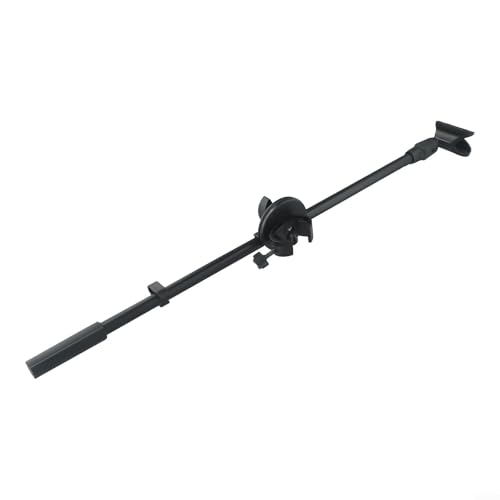 Adjustable Microphone Stand Boom Arm Mount With Holder Extension Bracket 360 Degree Rotating Desktop Mic Stand Clip For Studio Broadcasting Recording Live Streaming 55CM Length(Mic Clip A) - size: Mic Clip A