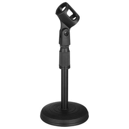 KESYOO Adjustable Desktop Microphone Stand with Sturdy and Compact Plastic Base Clip Suitable for Music Recording and Professional Use on Tables and Studios