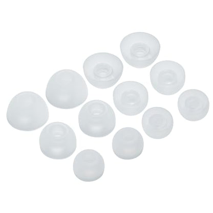 6 Pairs Replacement Silicone Ear Tips Compatible with Beats Studio Buds/Fit Pro/Studio Buds +, Silicone Earbuds Eartips Buds Cover Set for Beat Studio Buds (Transparent with Pen) - color: Transparent with Pen