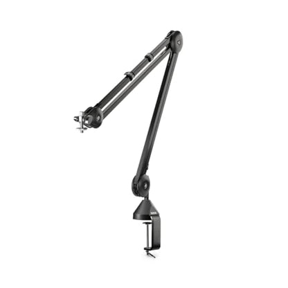 RODE PSA 1 Professional Desk-Mounted Studio Boom Arm Pair for Two-Person Podcasting and Streaming - Bundled with StreamEye Polishing Cloth