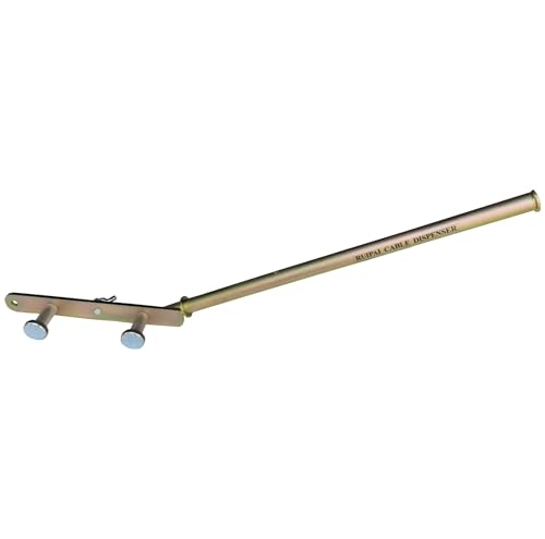 Heavy Duty Stud Mounted Wire Dispenser for Fast Load Dispensing of Wire Reels, Coils, and Cables, 300lb Capacity