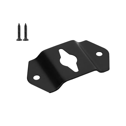 20PCS Hanging Speaker Bracket Wall Mount Hook Hanger for Sound Box | Iron Plate Connector for Surround Sound Box Audio Speaker with Mounting Screws (2.17×1.18 Inch) - style: 20Pcs (2.17×1.18 Inch)