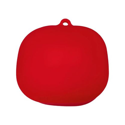 Silicone Case for Headsets Charging Box Sleeve with Shockproof Protections and Wireless Charging Compatibility - color: Red