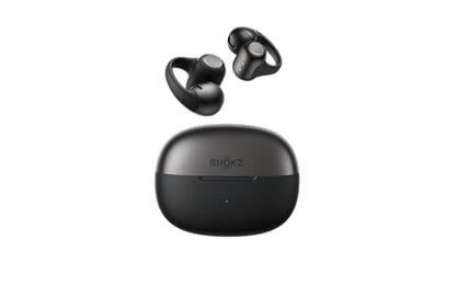 SHOKZ OpenDots 2 Open-Ear Clip-On Earbuds, Black, Dolby Audio, 3 Mics - color: Black