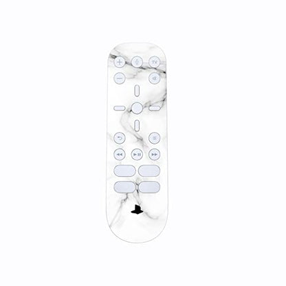 PlayVital Seamless White Marble Full Set Skin Decal for ps5 Console Disc Edition, Sticker Vinyl Decal Cover for ps5 Controller & Charging Station & Headset & Media Remote - color: Seamless White Marble