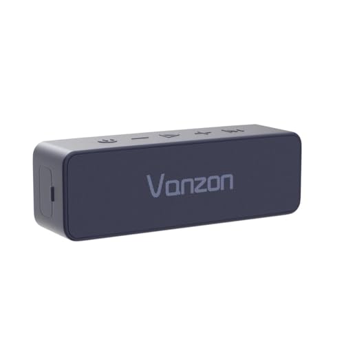 Vanzon Bluetooth Speakers V40 Portable Wireless Speaker V5.0 with 24W Loud Stereo Sound, TWS, 24H Playtime & IPX7 Waterproof, Suitable for Travel, Home&Outdoors - color: Gray