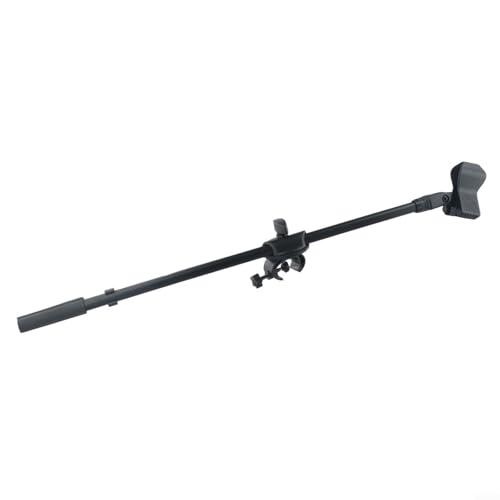 Adjustable Microphone Stand Boom Arm Mount With Holder Extension Bracket 360 Degree Rotating Desktop Mic Stand Clip For Studio Broadcasting Recording Live Streaming 55CM Length(Mic Clip B) - size: Mic Clip B