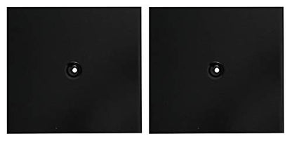 Rockville RVSM1 Black Pair Adjustable Height Studio Monitor Speaker Stands | 33"-45" Height Range, 80 lb Capacity, EVA Isolation Pads, Steel Construction, Security Pin Lock