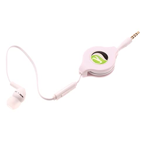 Headphone Retractable Mono Earphone Compatible with Amazon Fire HD 10 Plus (2021 Release), Kindle Fire HD 6 (2014 Release),DX - 3.5mm w Mic Headset Handsfree Earbud Earpiece Z6Z