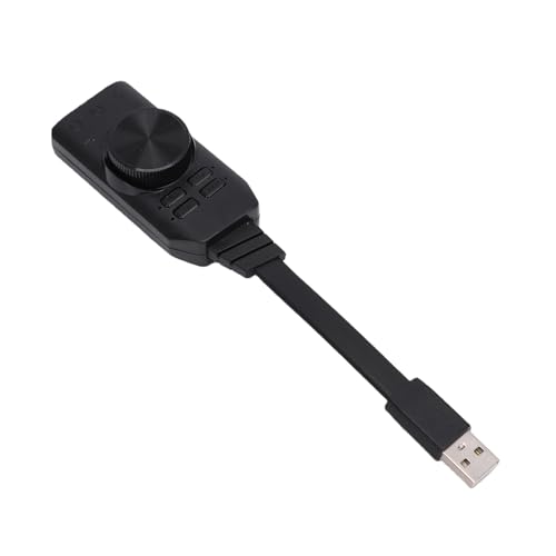 Zunate USB Sound Card 7.1 Surround Sound Adapter, External Audio Converter with Volume Control and Mic Mute for PC Laptop Desktop Gaming Headset Audio Jacks