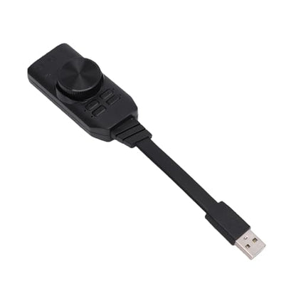 Zunate USB Sound Card 7.1 Surround Sound Adapter, External Audio Converter with Volume Control and Mic Mute for PC Laptop Desktop Gaming Headset Audio Jacks